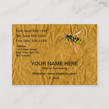 Bee Mine (exterminators / Pest Control) ~ Business Card by TheWhippingPost at Zazzle