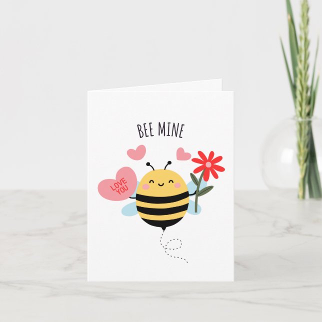 Bee Mine Greeting Card (Front)