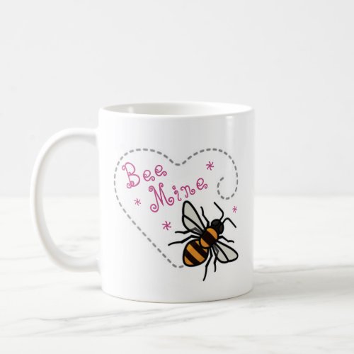 Bee Mine Heart Coffee Mug
