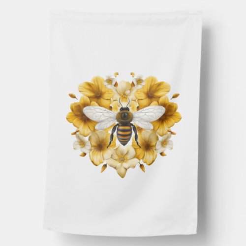 Bee Mine Heart Wings Valentines Day Honey Sweet House Flag