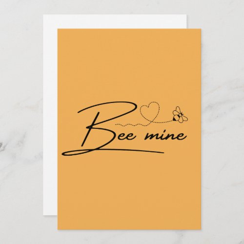 Bee Mine Invitation