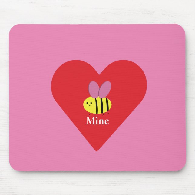 Bee Mine Mouse Pad (Front)