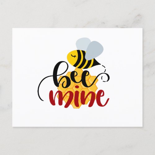 Bee mine  postcard