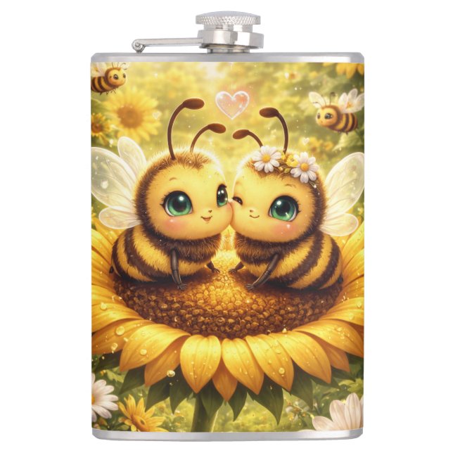 BEE Mine Sunflower Flask (Front)