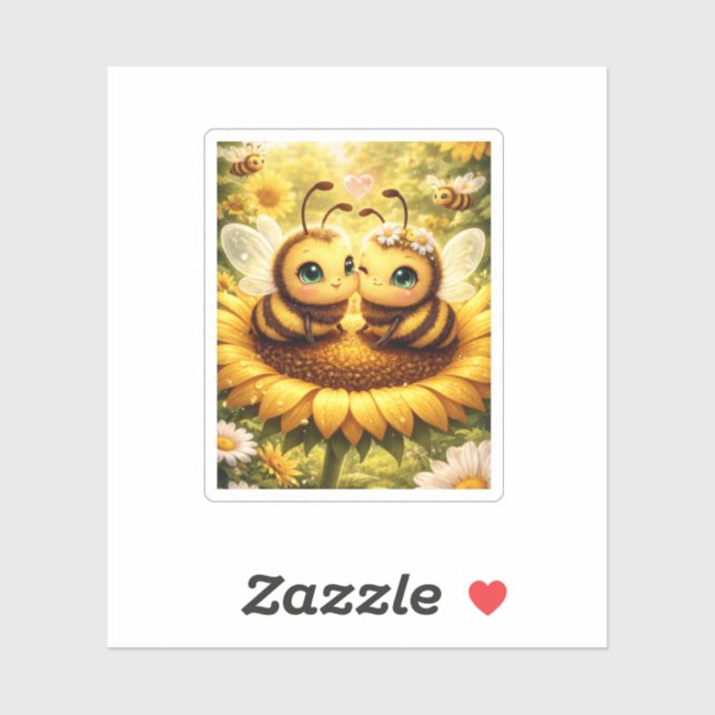 BEE Mine Sunflower Sticker (Sheet)