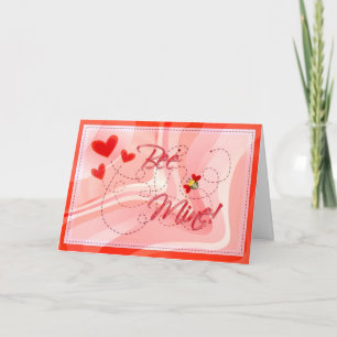 BEE MINE VALENTINE by SHARON SHARPE Holiday Card