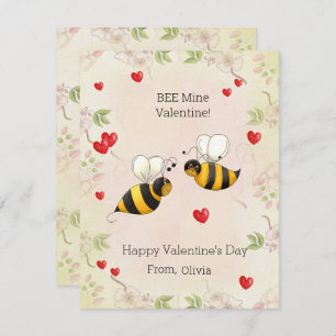BEE Mine Valentine!  Classroom Holiday Card