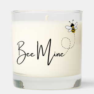 Bee Mine - Valentine Day Cute Bee Custom Scented Candle