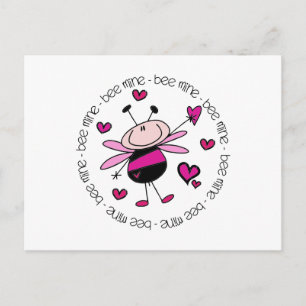 Bee Mine Valentine Holiday Postcard