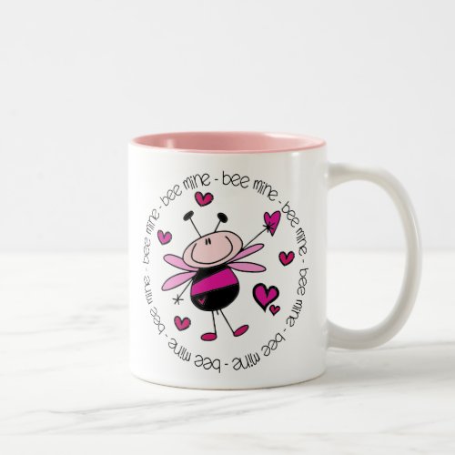 Bee Mine Valentine Two_Tone Coffee Mug