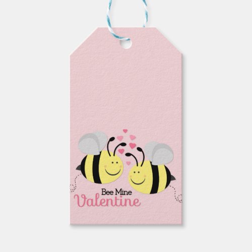 Bee Mine Valentines Day Hanging Gift Tag