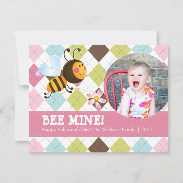 Bee Mine | Valentine's Day Holiday Card (Front)