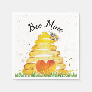 Bee Mine Valentine's Day Napkins