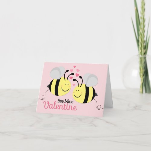 Bee Mine Valentines Day Note Card