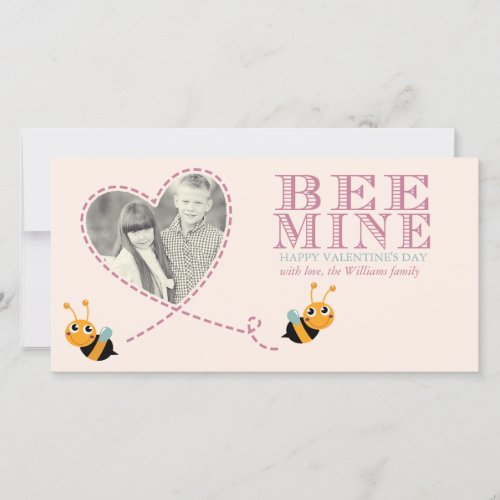 Bee Mine Valentines Day Photo Cards