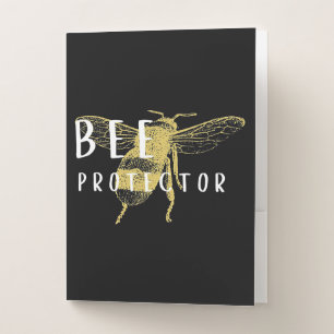 Bee mom dad Cute Bee graphic Pocket Folder