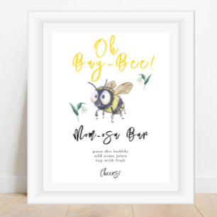 Bee - mom-osa bar poster