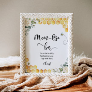 Bee Mom-osa bar sign