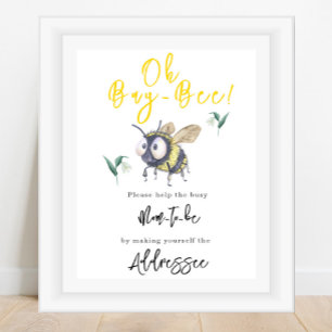 Bee - Mom to be addressee Poster