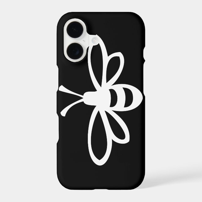 Bee (Monochrome) Case-Mate iPhone Case (Back)