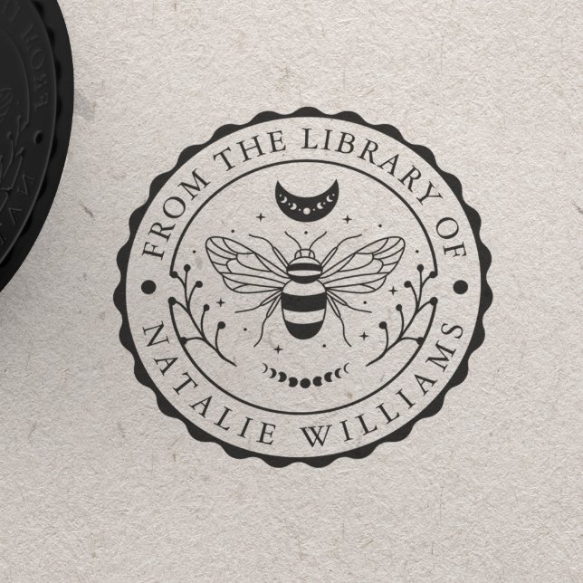 Bee Moon Floral from the Library of Rubber Stamp (Creator Uploaded)