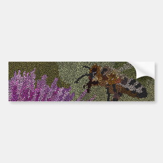 Bee Mosaic Bumper Sticker