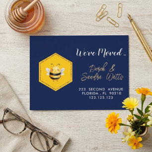 Bee Moving Card New Home Change of
