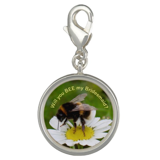 Bee My Bridesmaid Charm (Front)