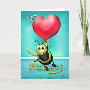 Bee My Honey Holiday Card