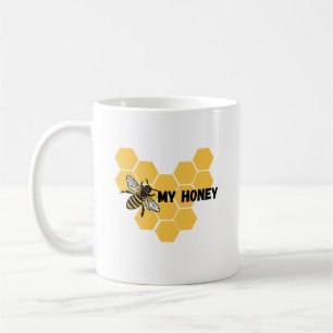 "Bee My Honey" perfect gift for beloved beekeeper, Coffee Mug
