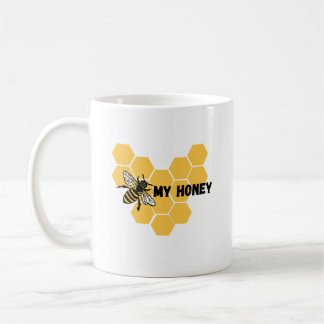 "Bee My Honey" perfect gift for beloved beekeeper, Coffee Mug