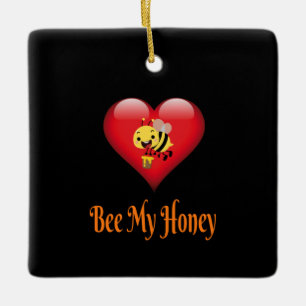 Bee My Honey Save The Bees Gift Ceramic Ornament