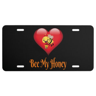 Bee My Honey Save The Bees Gift License Plate