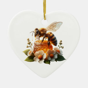 Bee My Honey Sweet Romantic Gift Ceramic Ornament