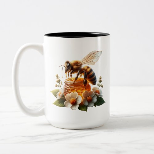 Bee My Honey  Sweet Romantic Gift Two_Tone Coffee Mug