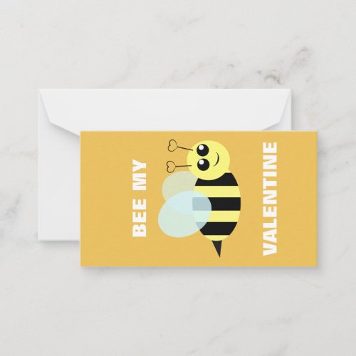 Bee My Mini Valentine Note Card