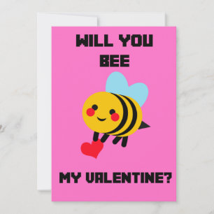 Bee My Valentine Card