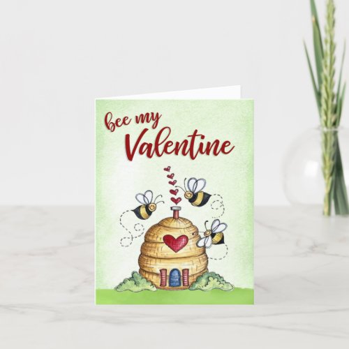 Bee My Valentine Card