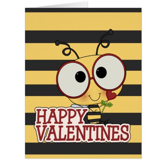 Bee My Valentine Cards (Front)