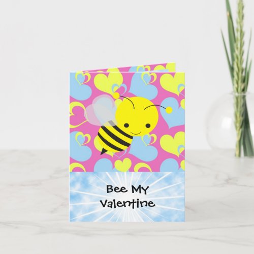 Bee My Valentine Holiday Card