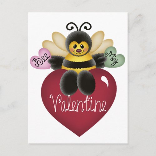 Bee My Valentine Valentines Day Postcards