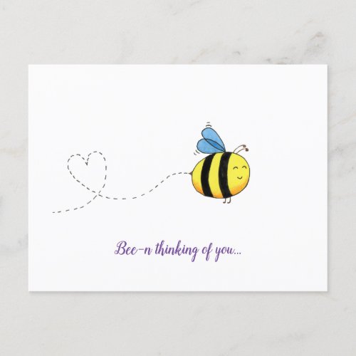 Bee_n thinking of you  postcard