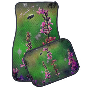 Bee N Wildflowers Industrial Car Mats *Personalize