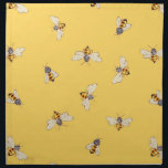 Bee Napkins - Sunny Yellow<br><div class="desc">Bee Napkins designed by Ann Tuck. Matching fabric also available</div>