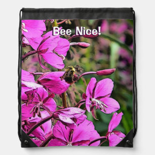 Bee Nice Drawstring Bag