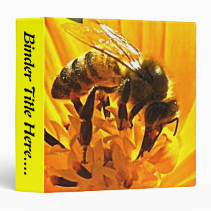 Bee on a Flower - 1.5" Binder