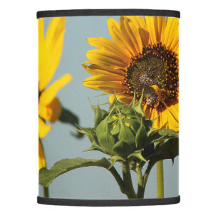 Bee on a Wild Sunflower Lamp Shade