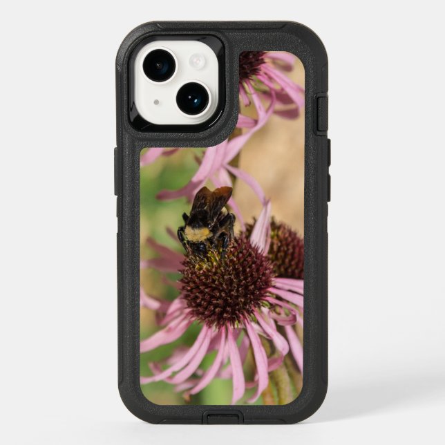 Bee On Black Eyed Susan Pano Otterbox iPhone Case (Back)