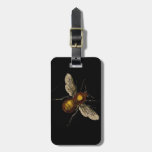 Bee On Black Luggage Tag at Zazzle