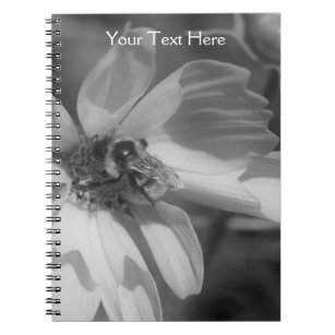 Bee On Cosmos Flower Notebook